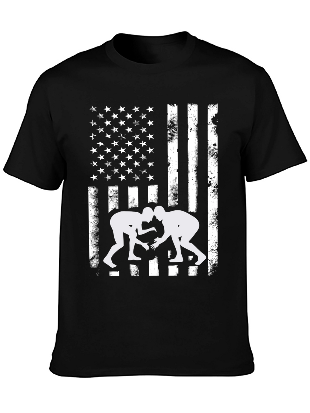 Wrestling USA Flag Graphic Tee
