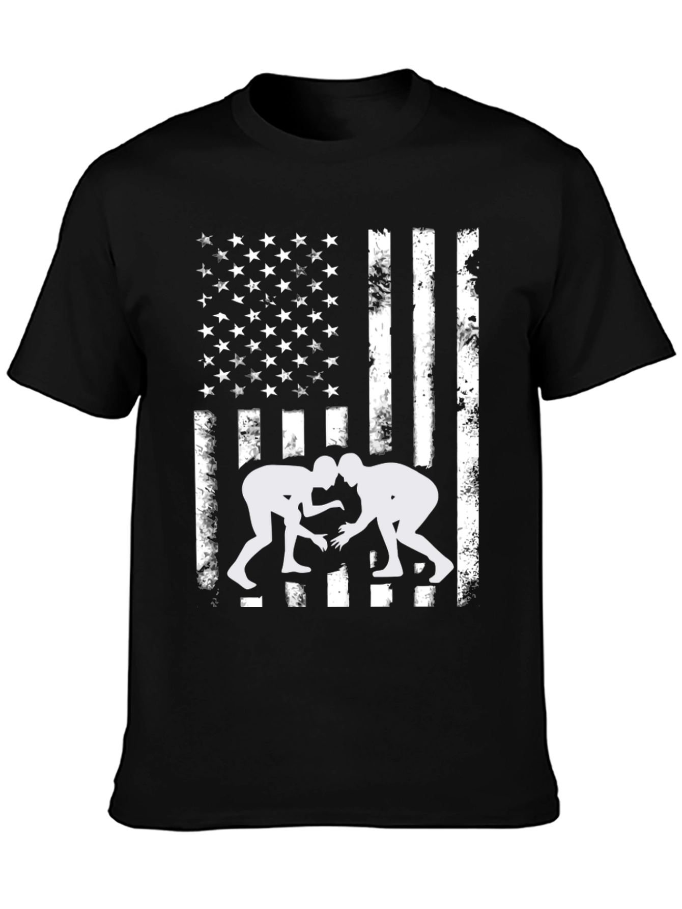 Wrestling USA Flag Graphic Tee