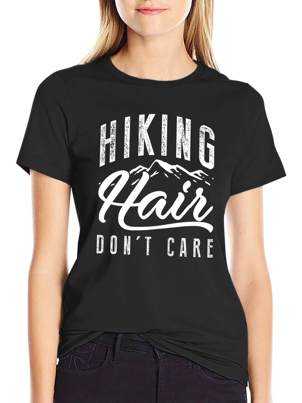 Hiking Hair Dont Care Graphic Tee