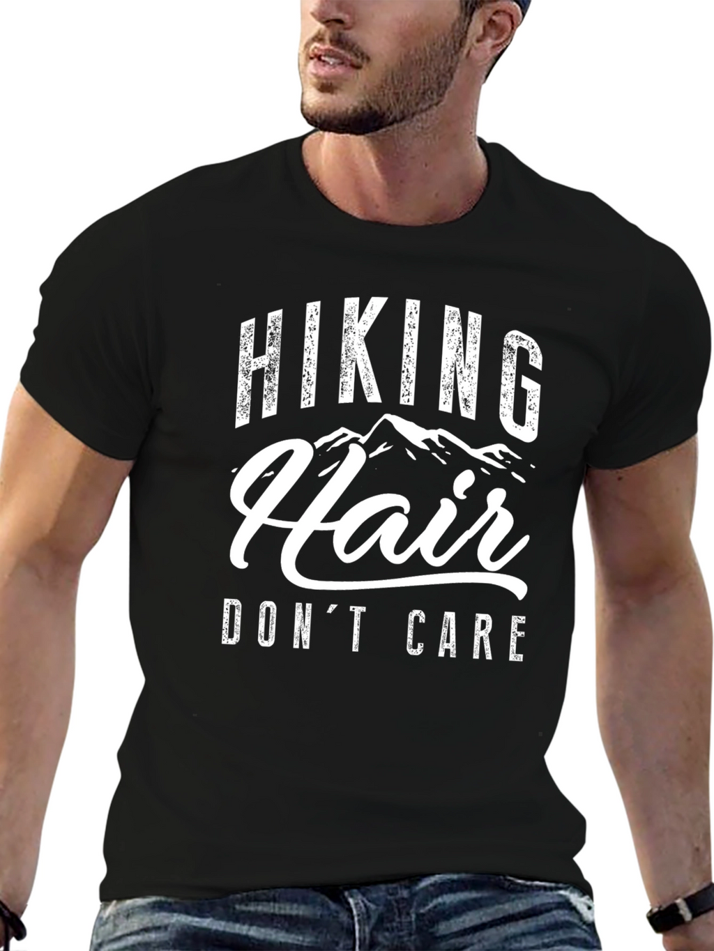 Hiking Hair Dont Care Graphic Tee