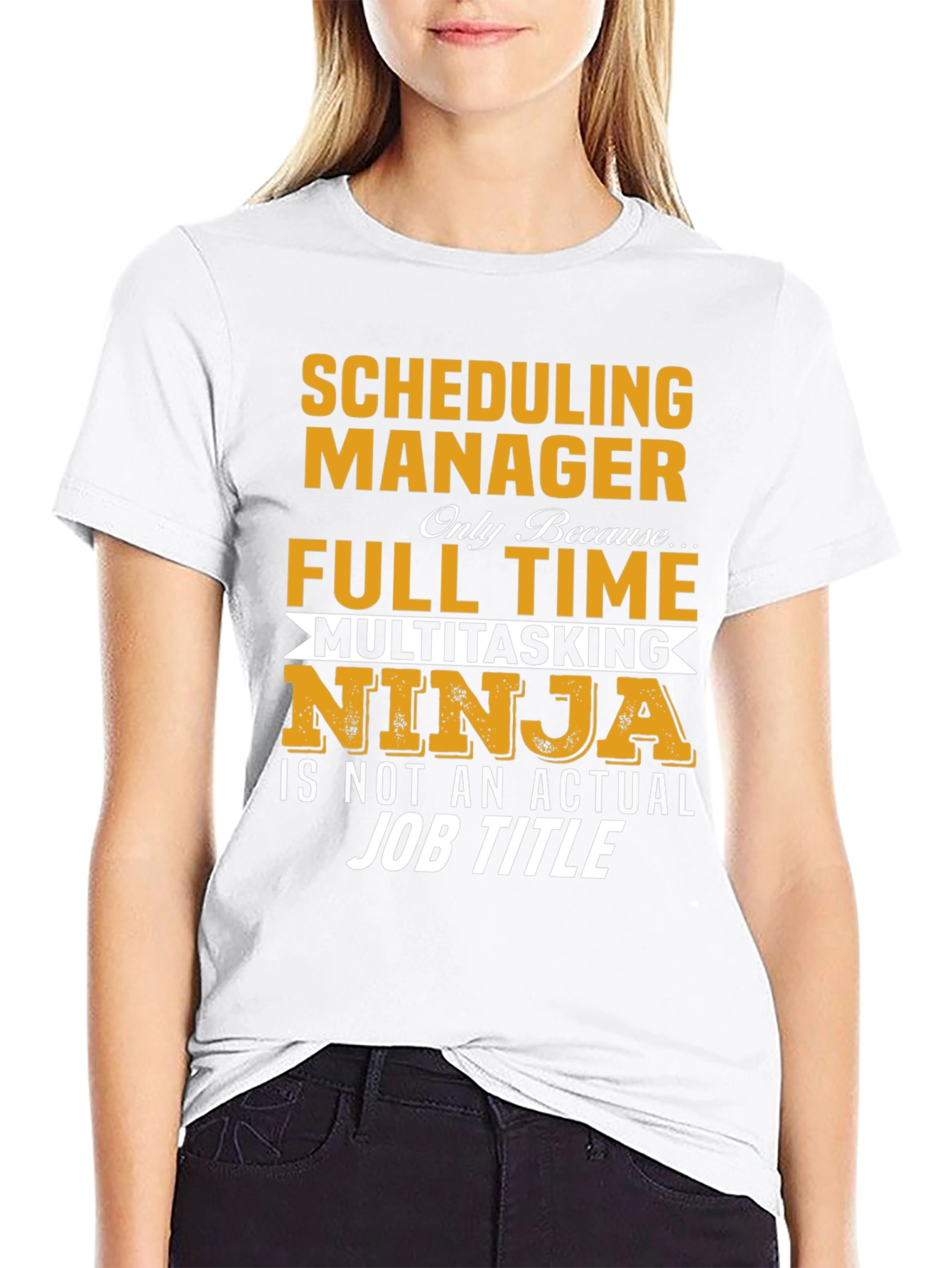 Scheduling Manager T-Shirt - Full Time Ninja Job Tee