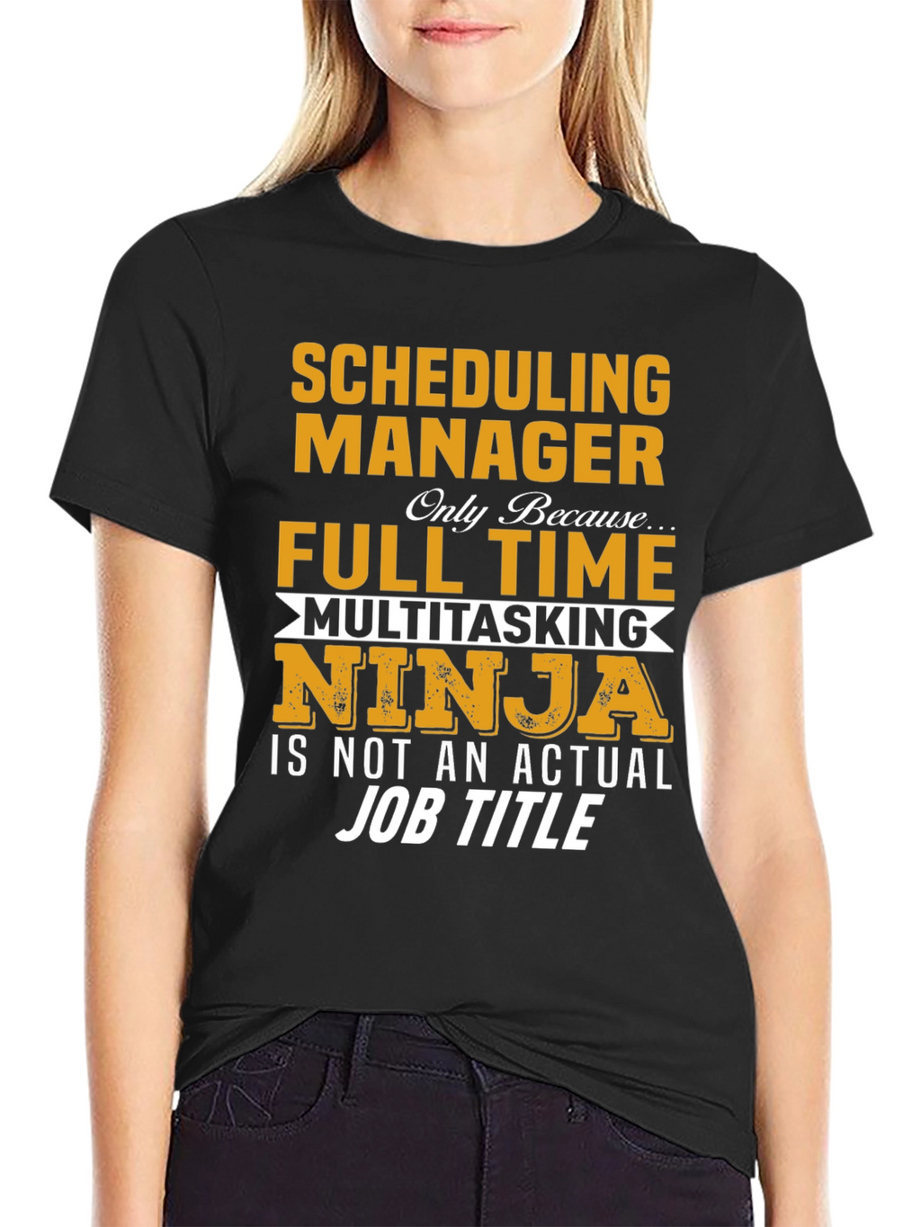 Scheduling Manager T-Shirt - Full Time Ninja Job Tee