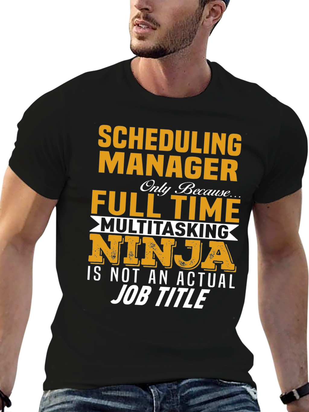 Scheduling Manager T-Shirt - Full Time Ninja Job Tee
