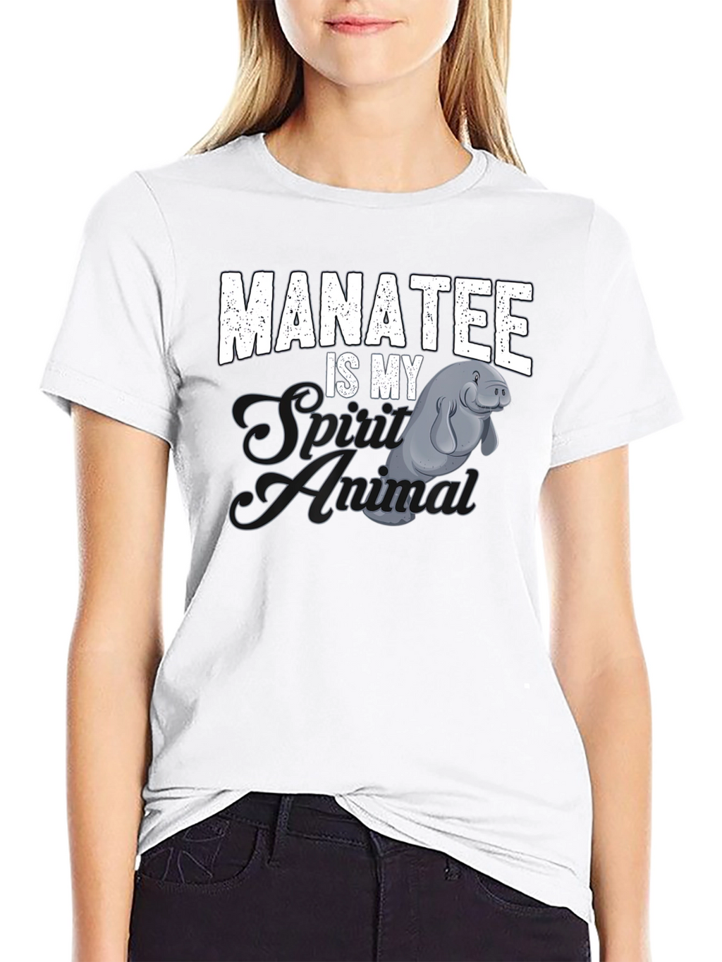 Manatee Spirit Animal Graphic Tee