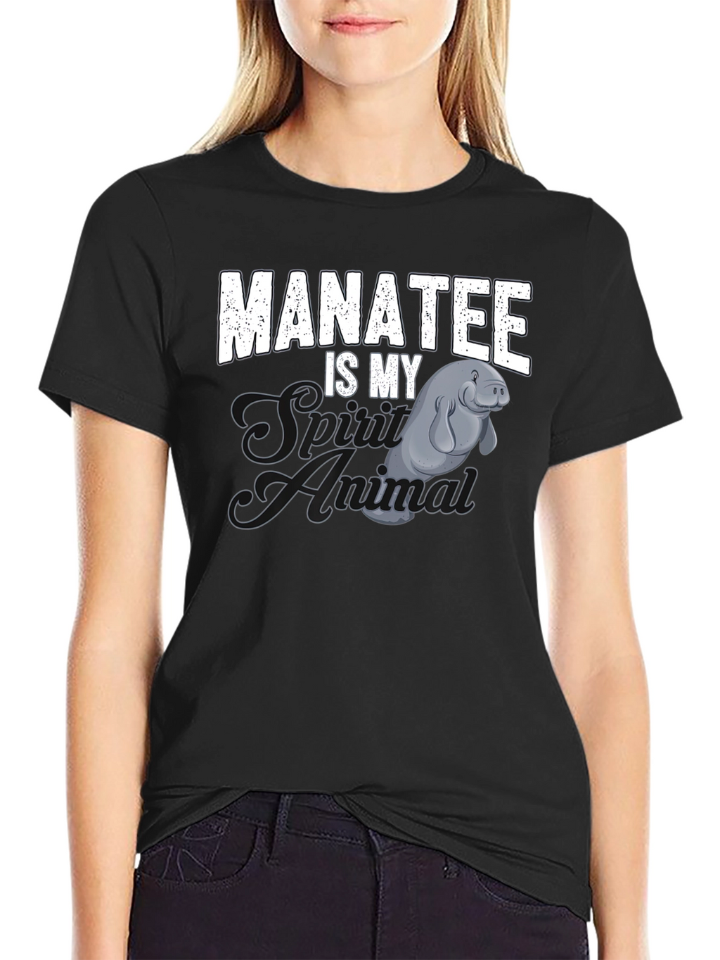 Manatee Spirit Animal Graphic Tee