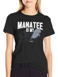 Manatee Spirit Animal Graphic Tee