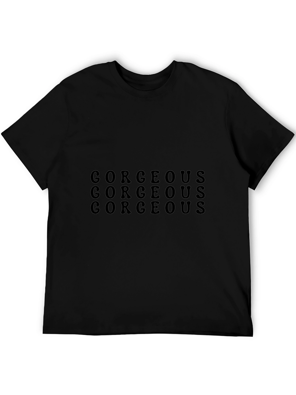 Gorgeous Graphic Tee - Stylish Black T-Shirt