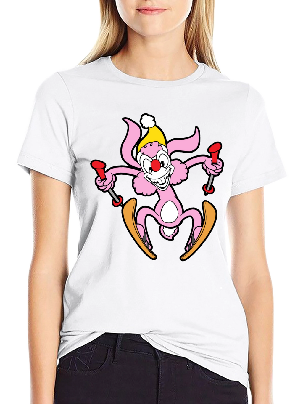 Skiing Bunny T-Shirt