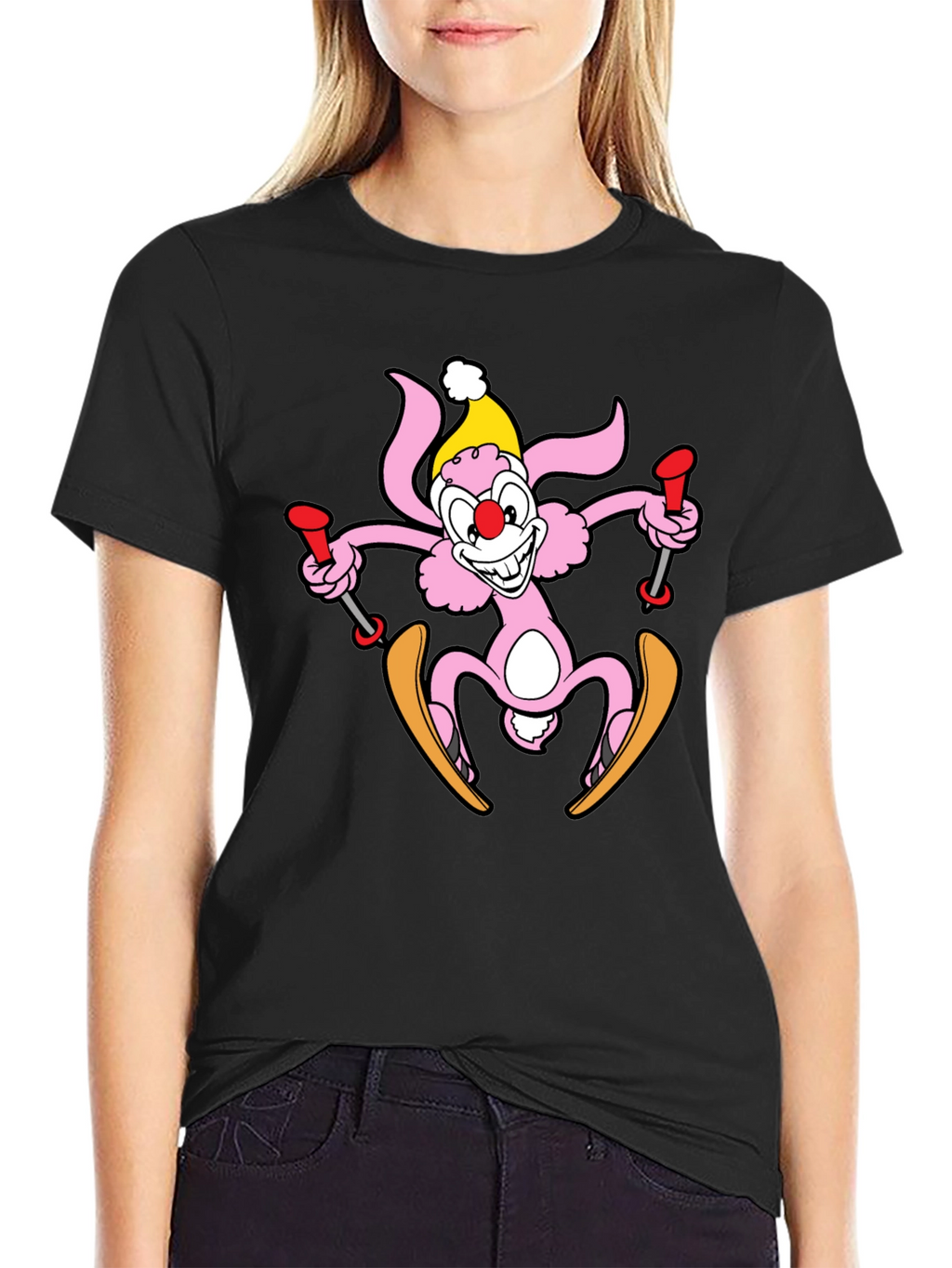 Skiing Bunny T-Shirt