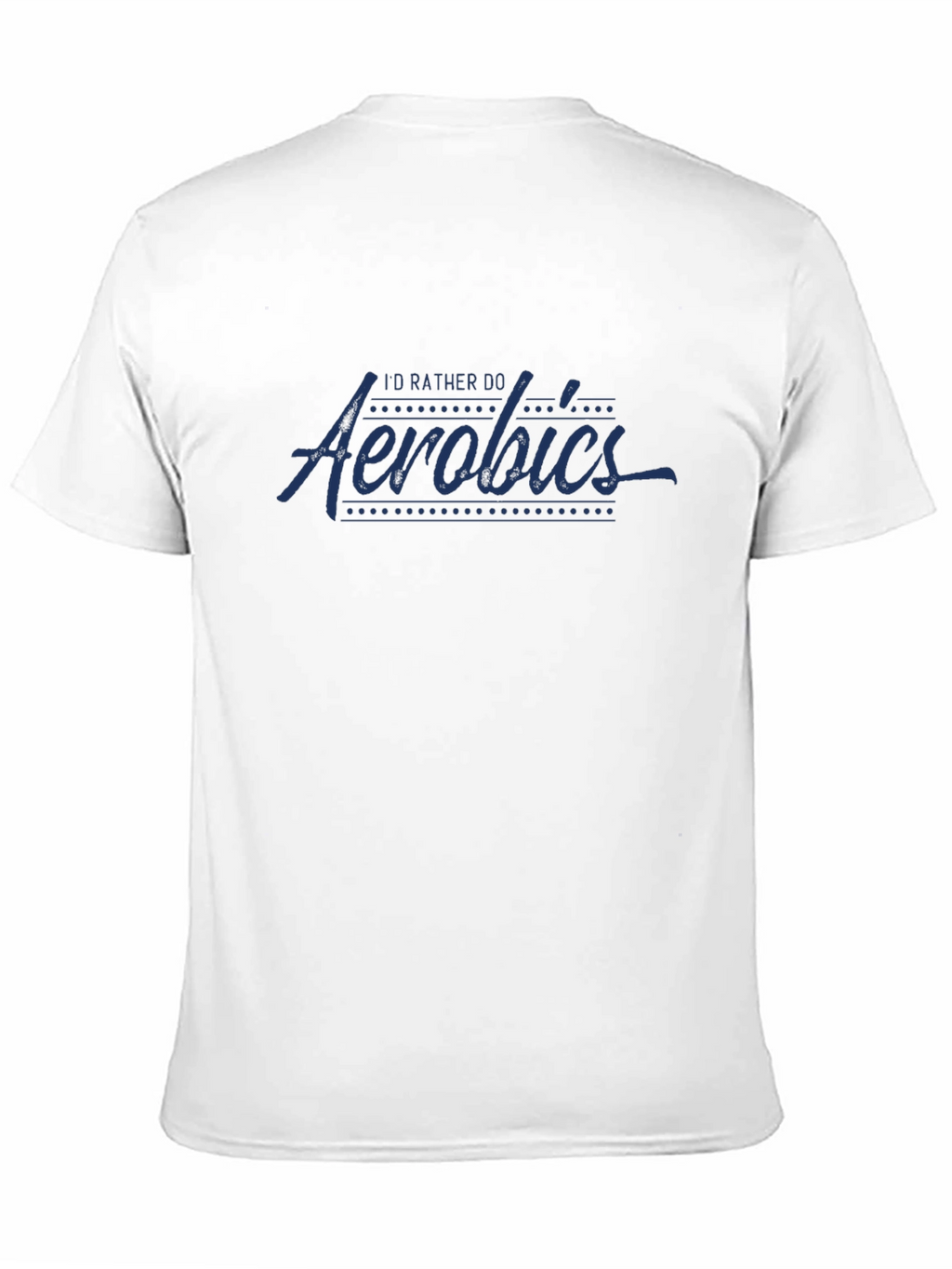 Id Rather Do Aerobics Graphic Tee - Black