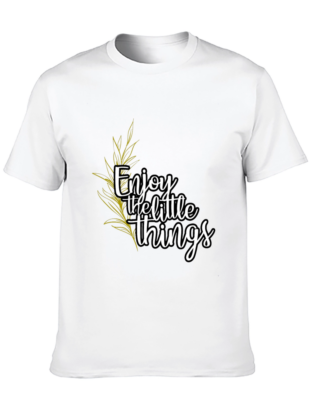 Enjoy the Little Things Black Graphic Tee