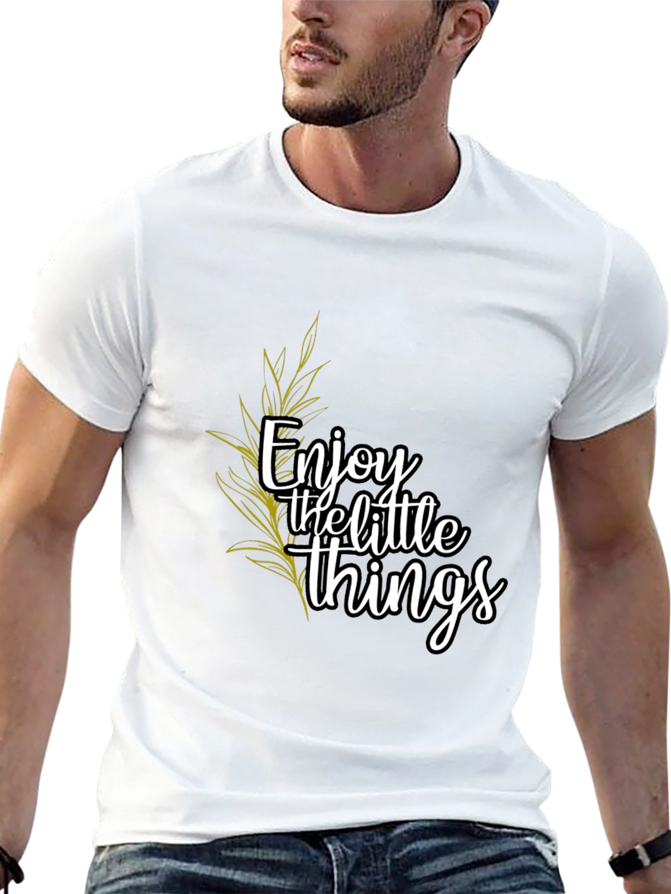 Enjoy the Little Things Black Graphic Tee