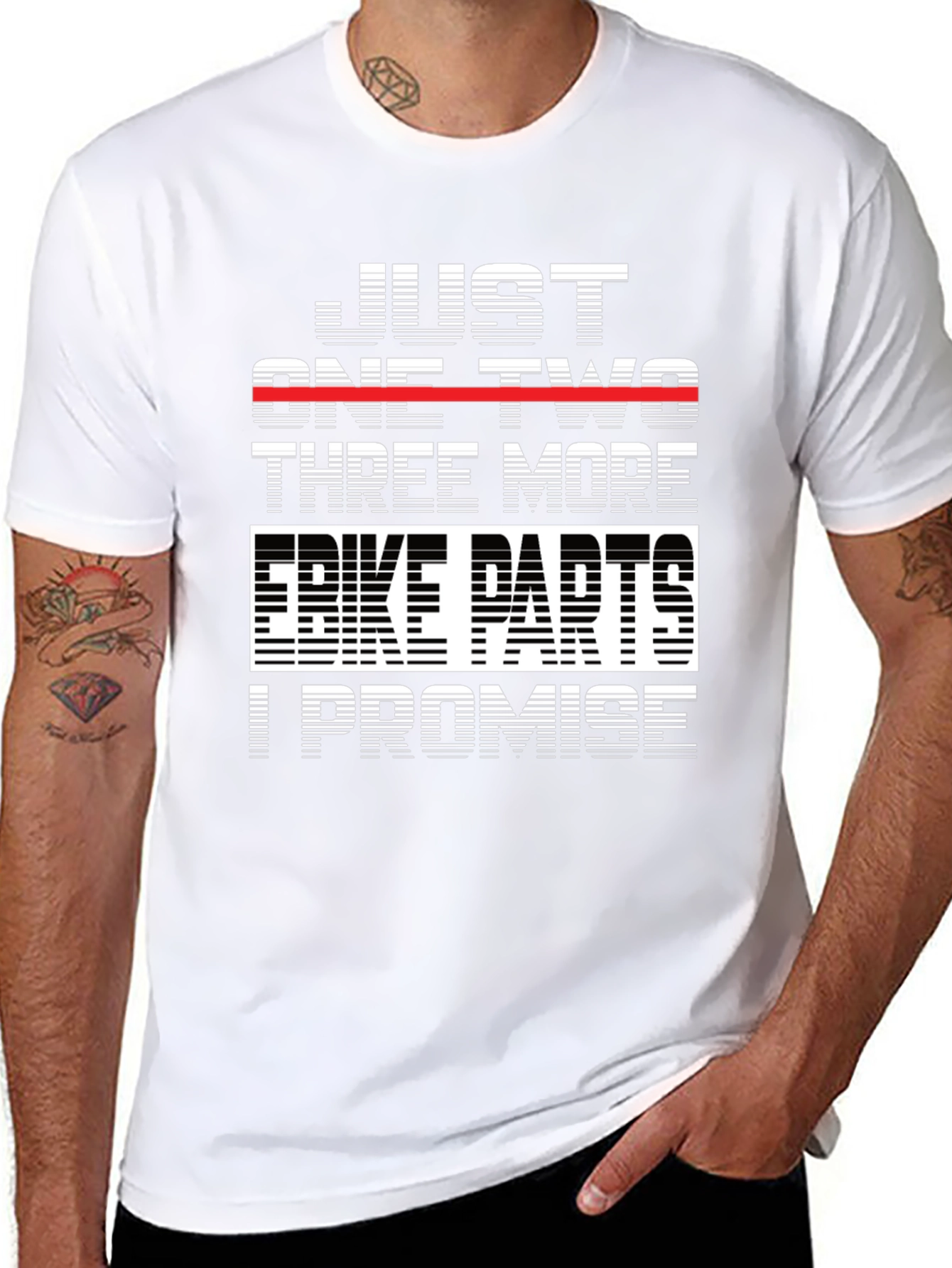 Just One Two Three More Bike Parts T-Shirt