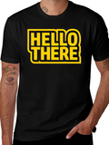 Hello There Black Graphic T-Shirt