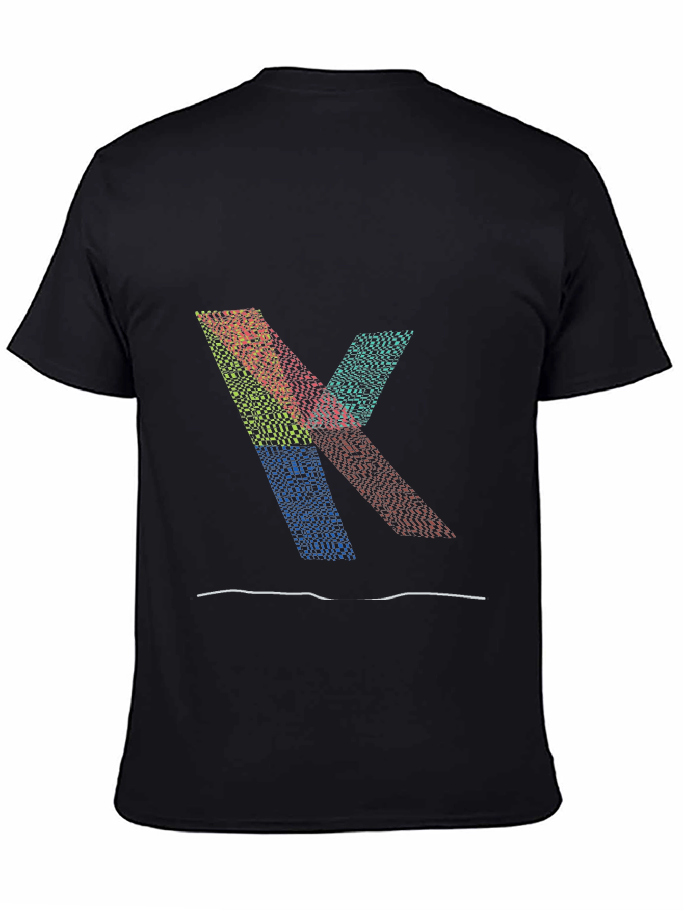 Abstract Letter K Graphic Tee - Unisex Cotton Blend T-Shirt