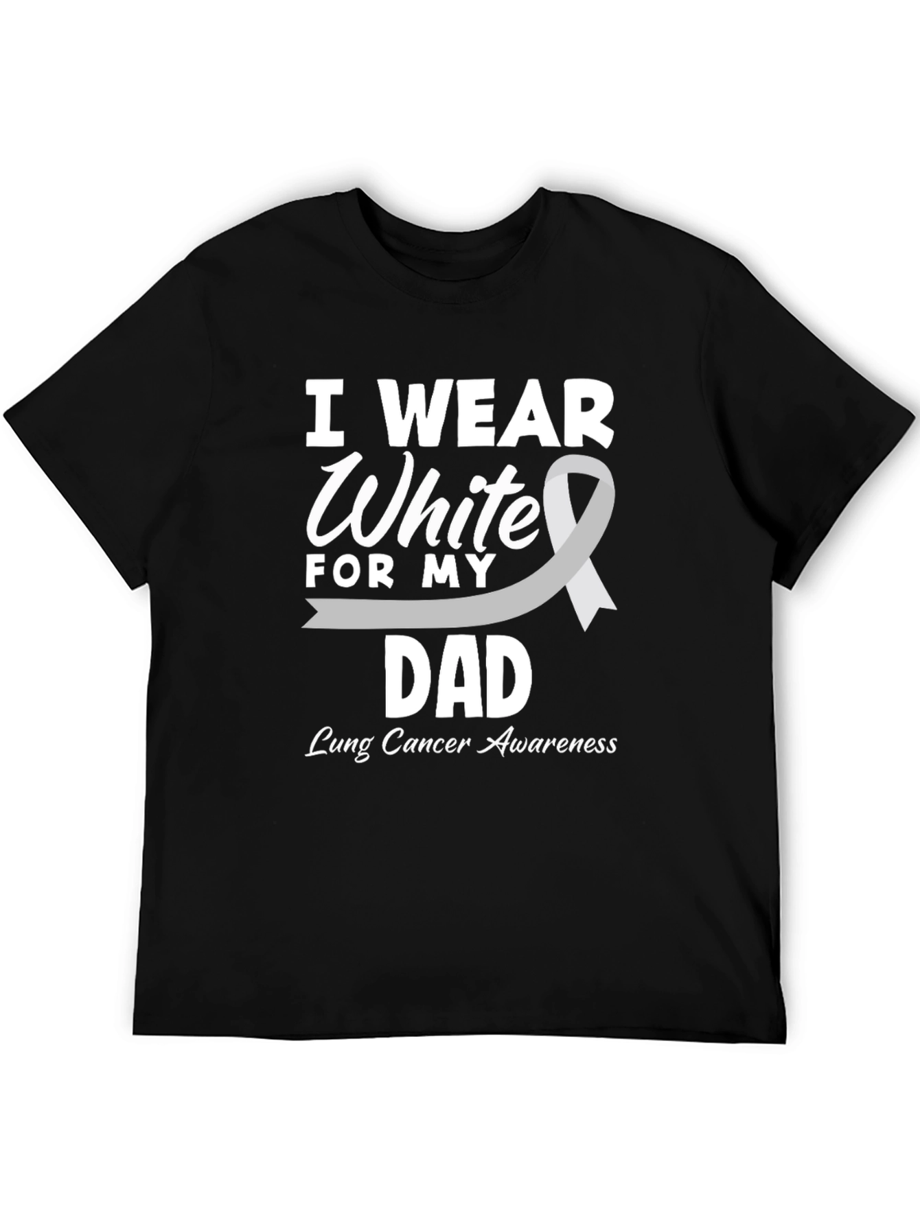 Lung Cancer Awareness Dad T-Shirt