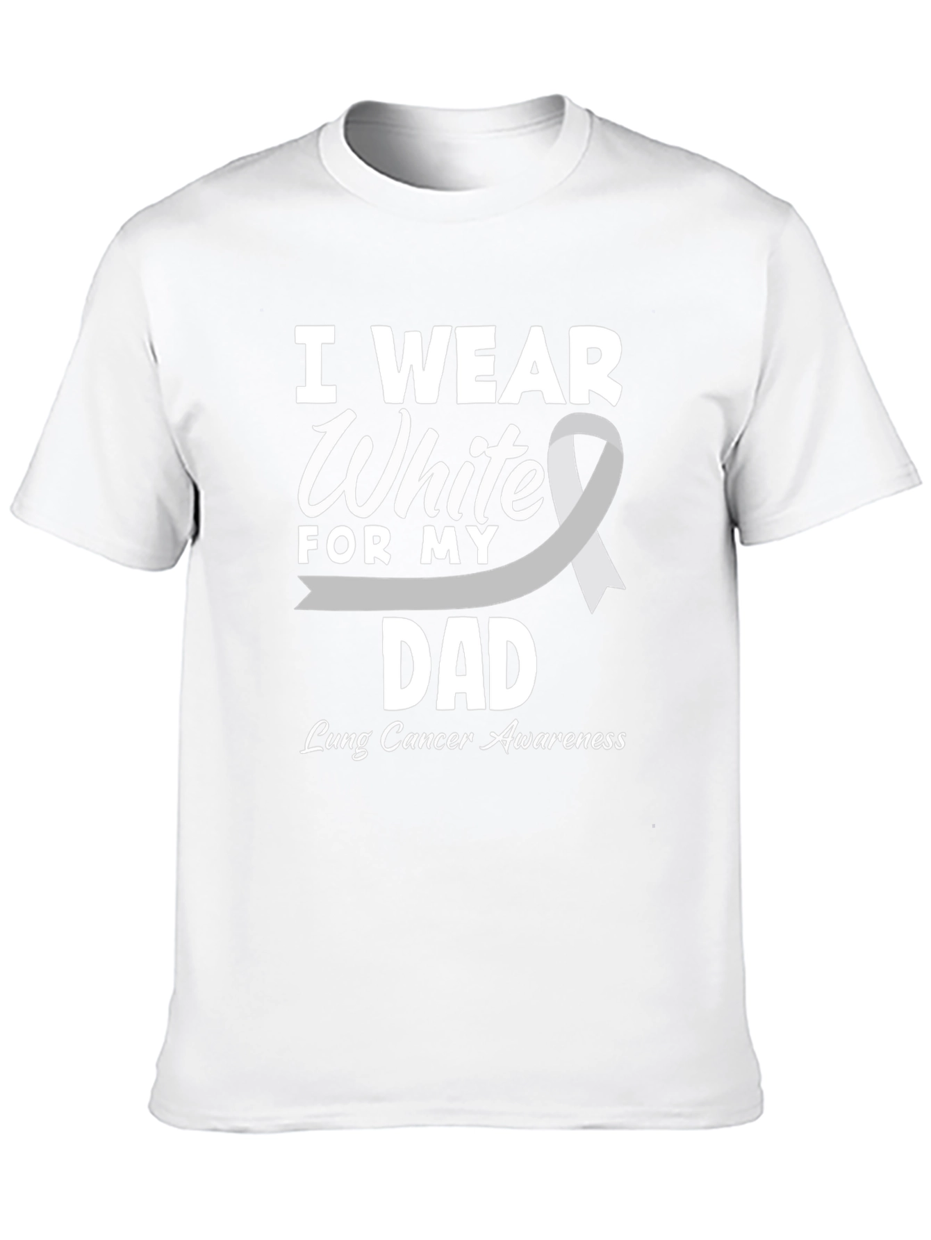 Lung Cancer Awareness Dad T-Shirt