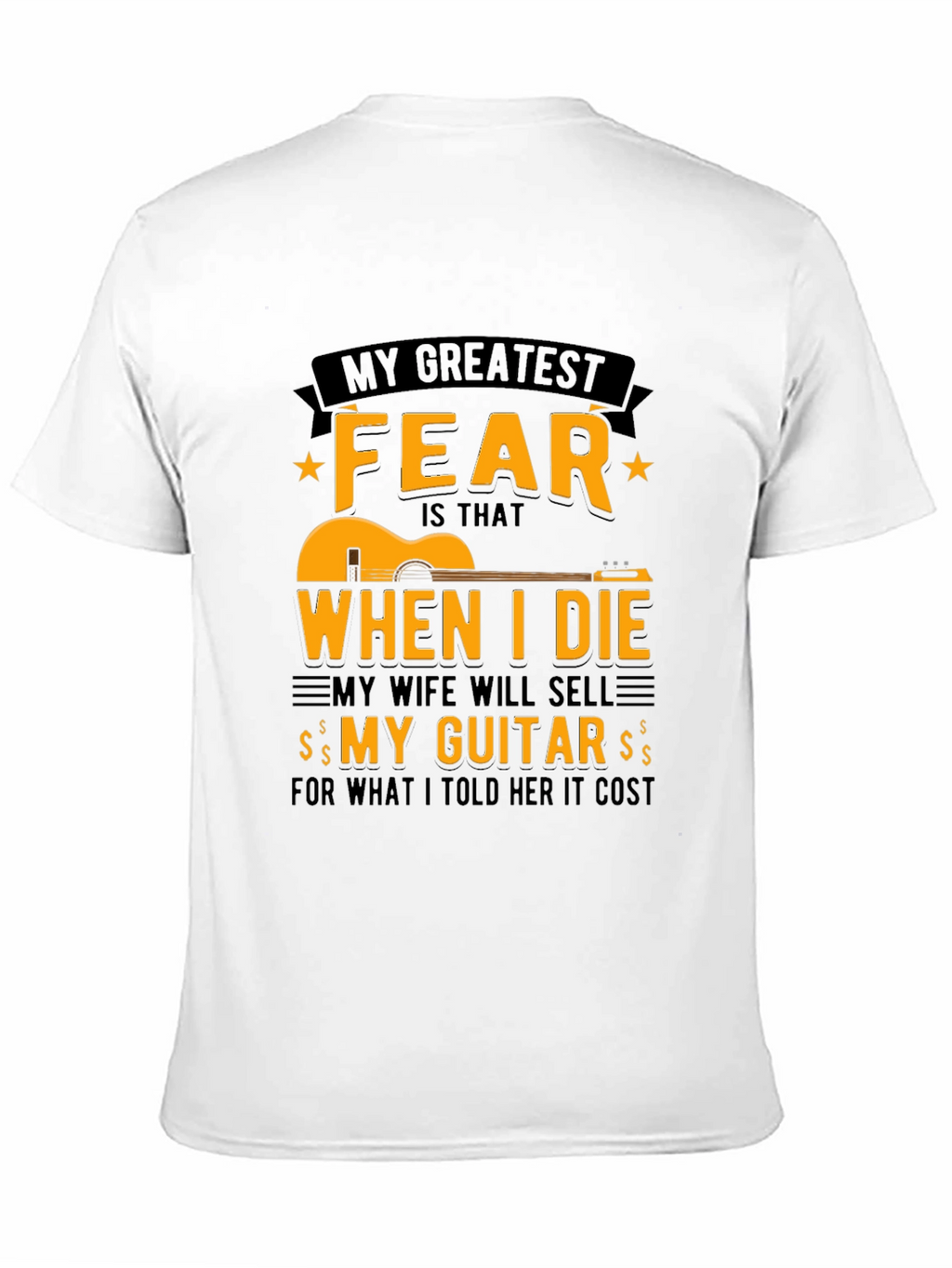 Guitar Fear T-Shirt - Funny Musician Tee