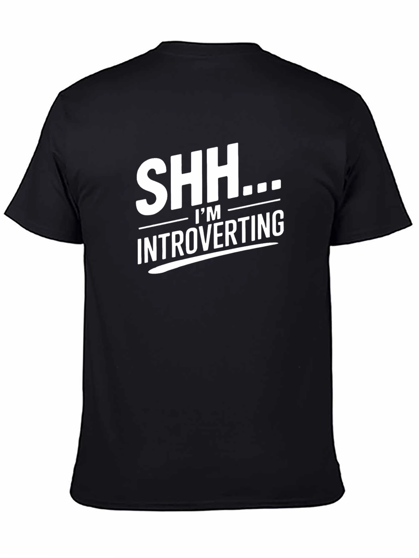 Introverting Black T-Shirt