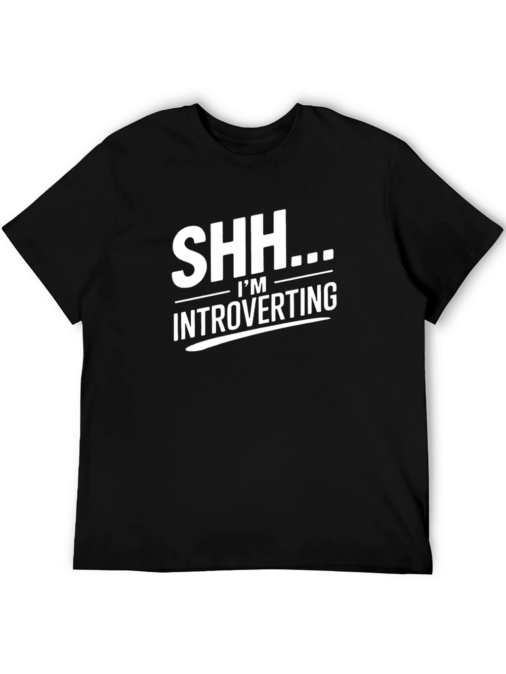 Introverting Black T-Shirt