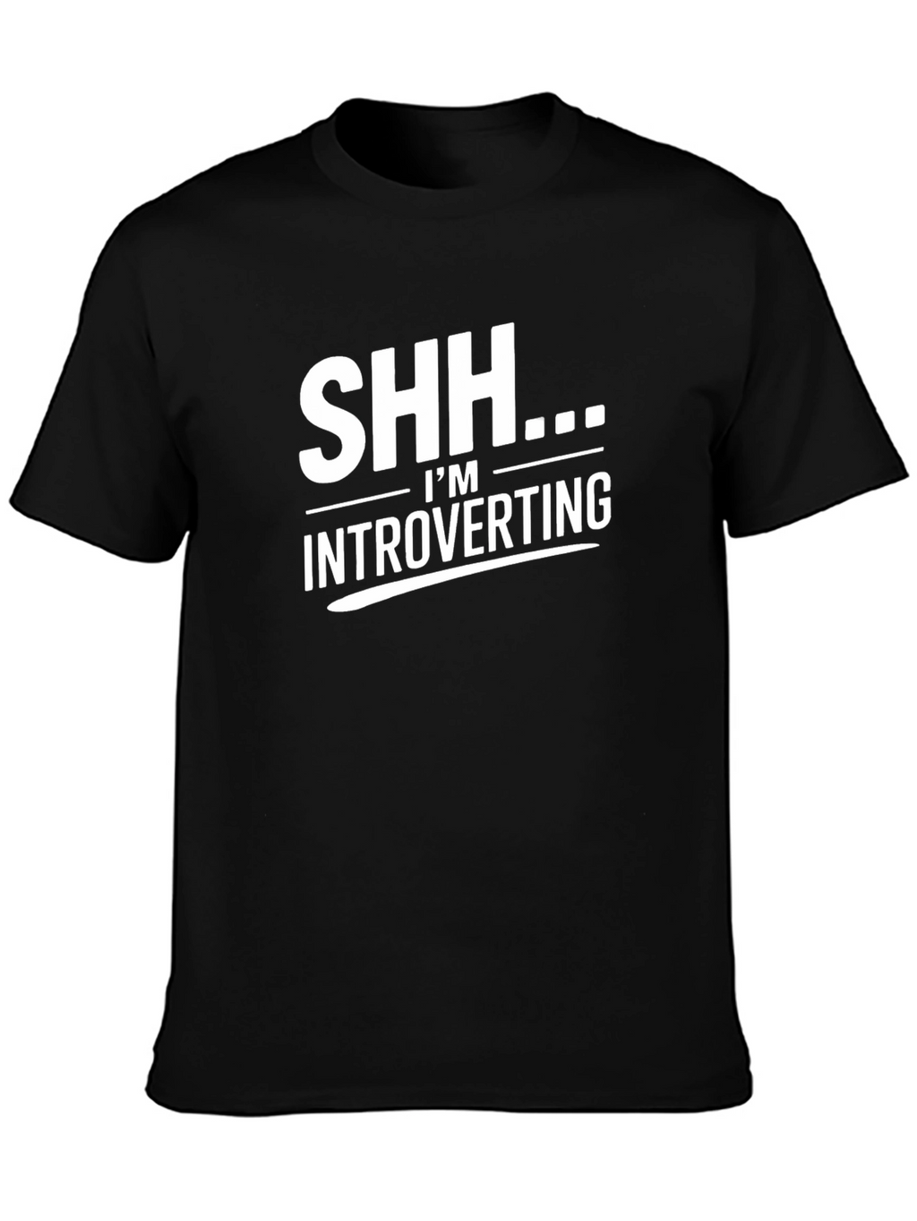 Introverting Black T-Shirt