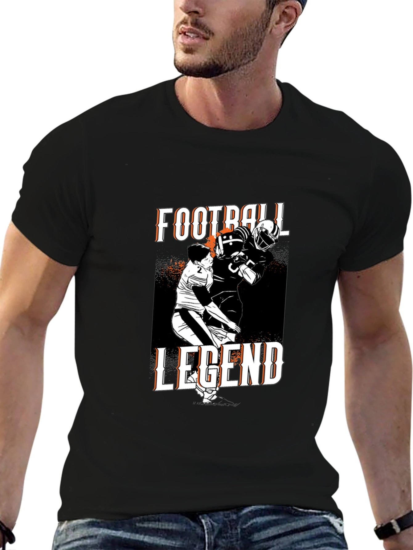 Football Legend Graphic T-Shirt