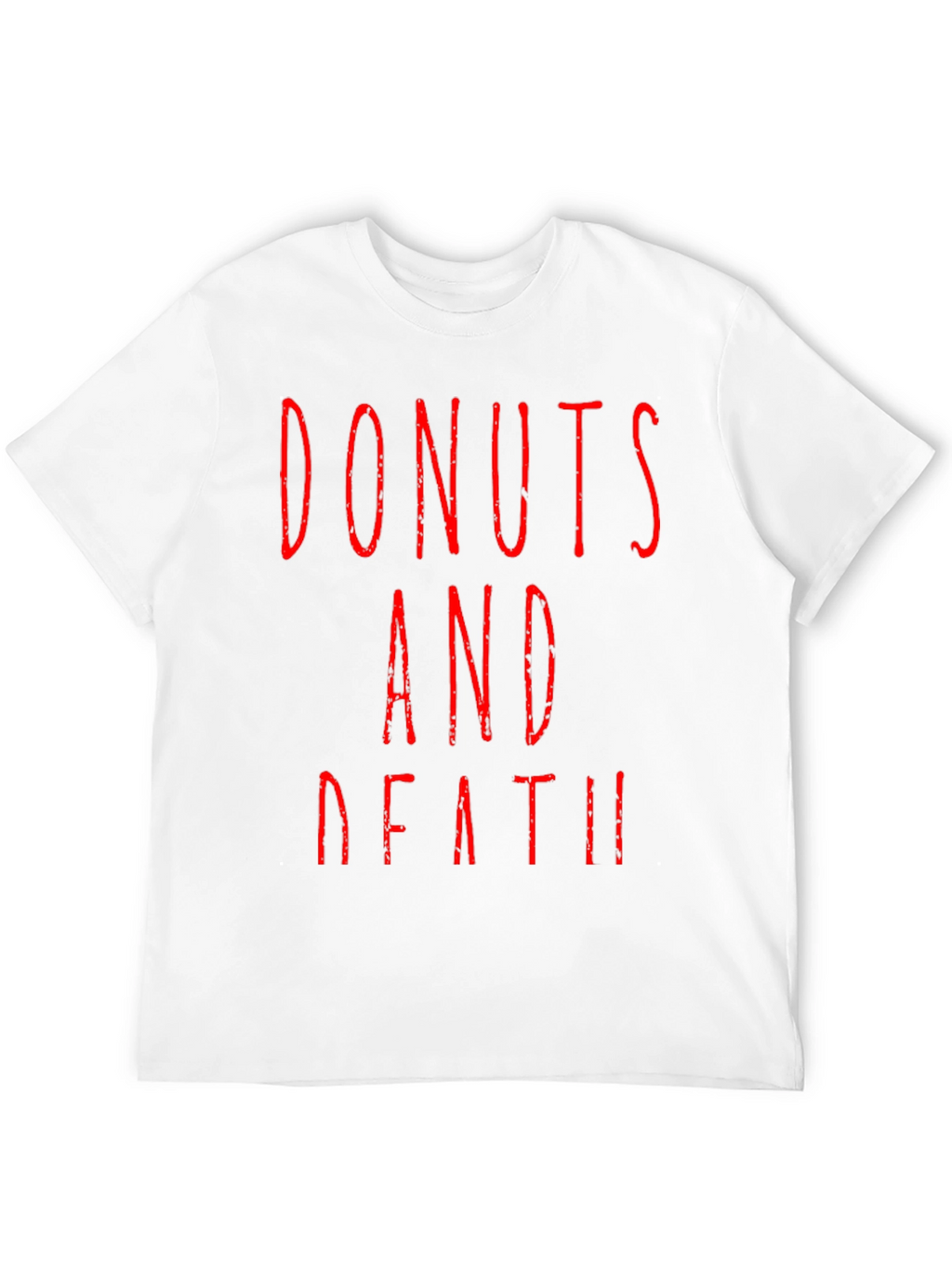 Donuts And Death Graphic Tee - Black T-Shirt