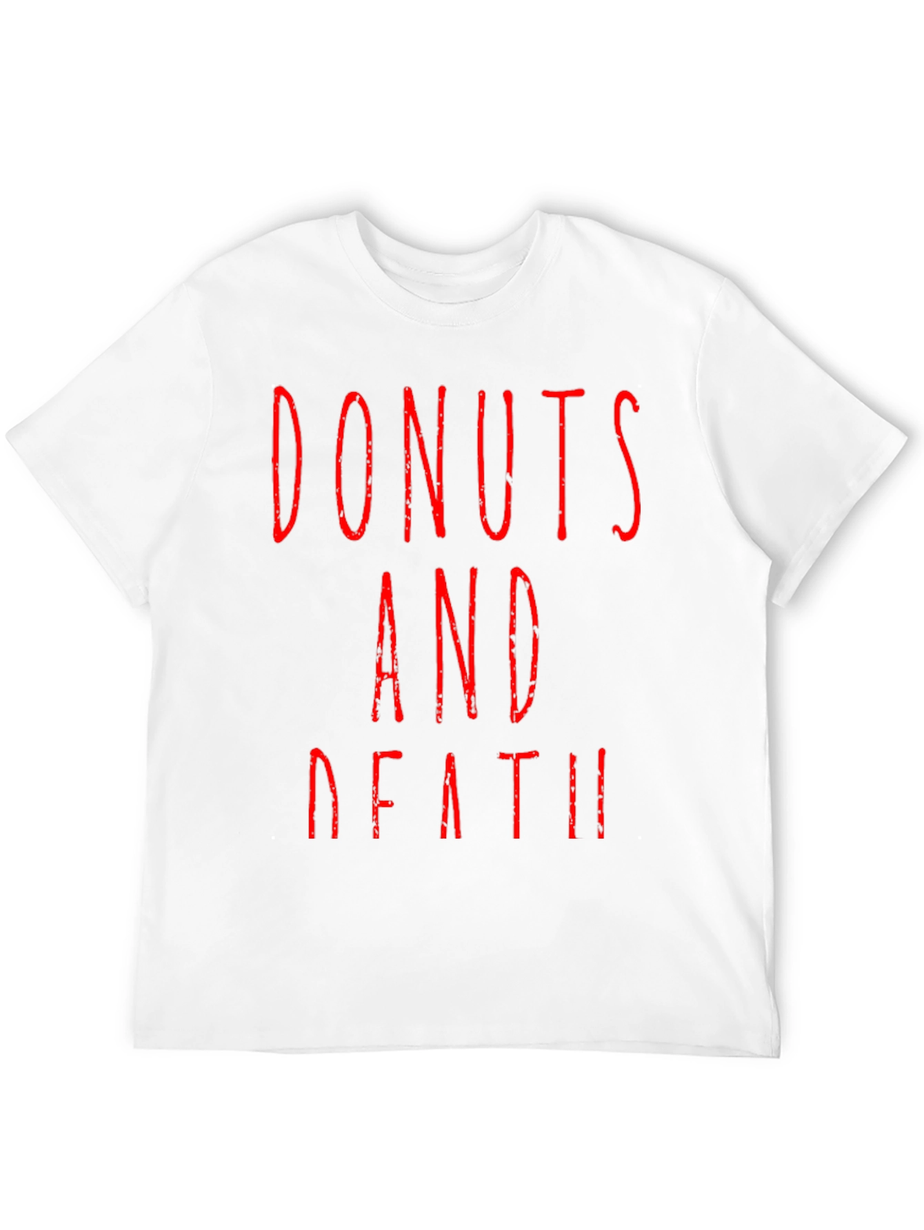 Donuts And Death Graphic Tee - Black T-Shirt