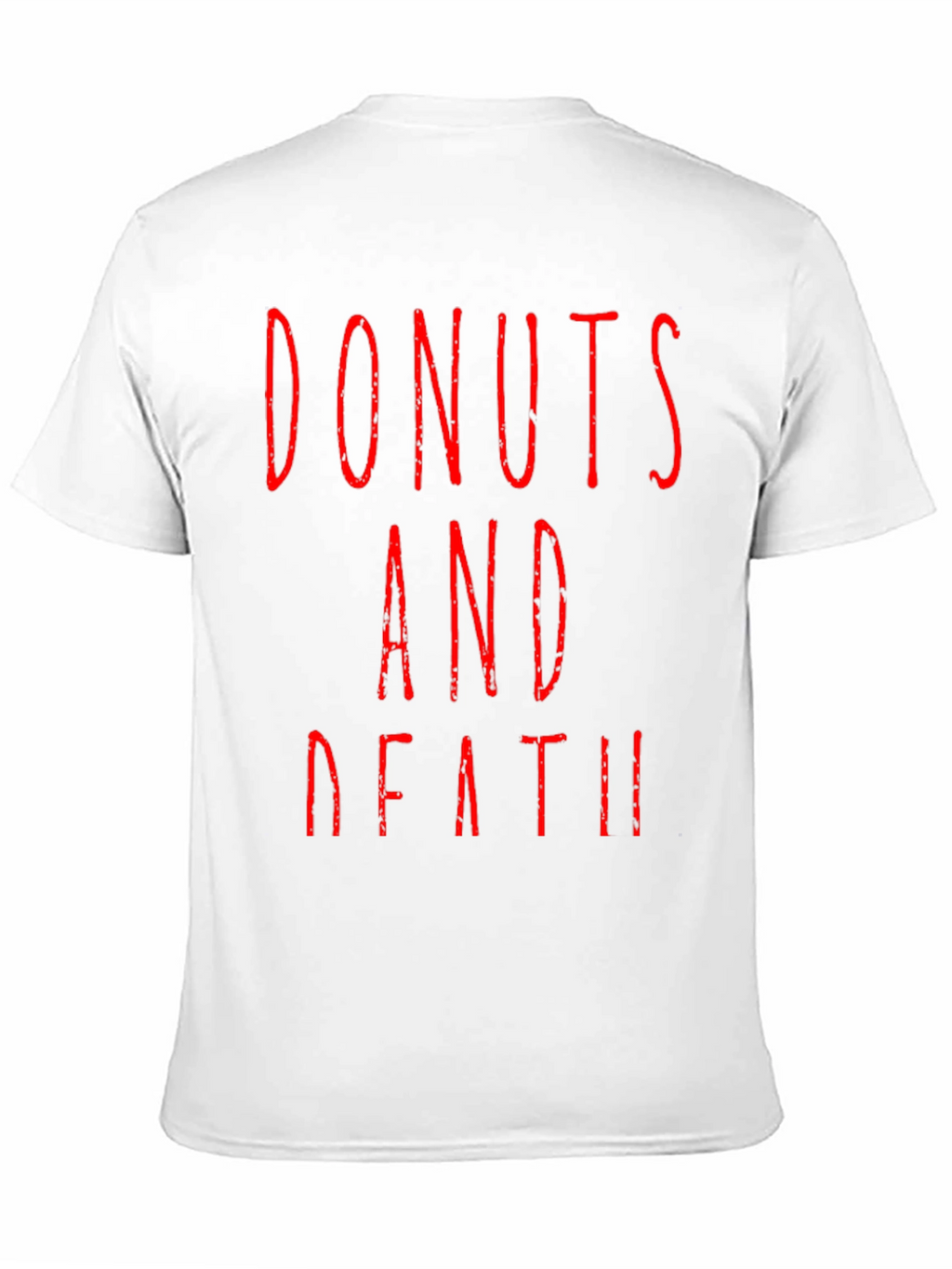 Donuts And Death Graphic Tee - Black T-Shirt