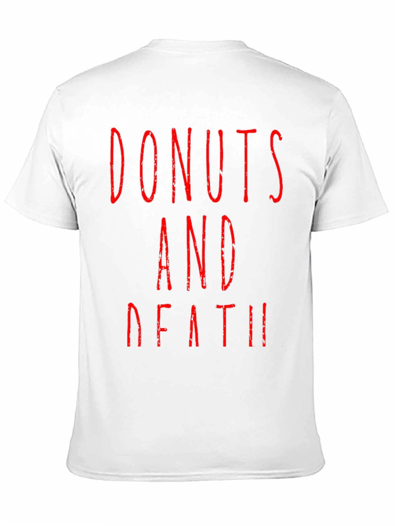 Donuts And Death Graphic Tee - Black T-Shirt