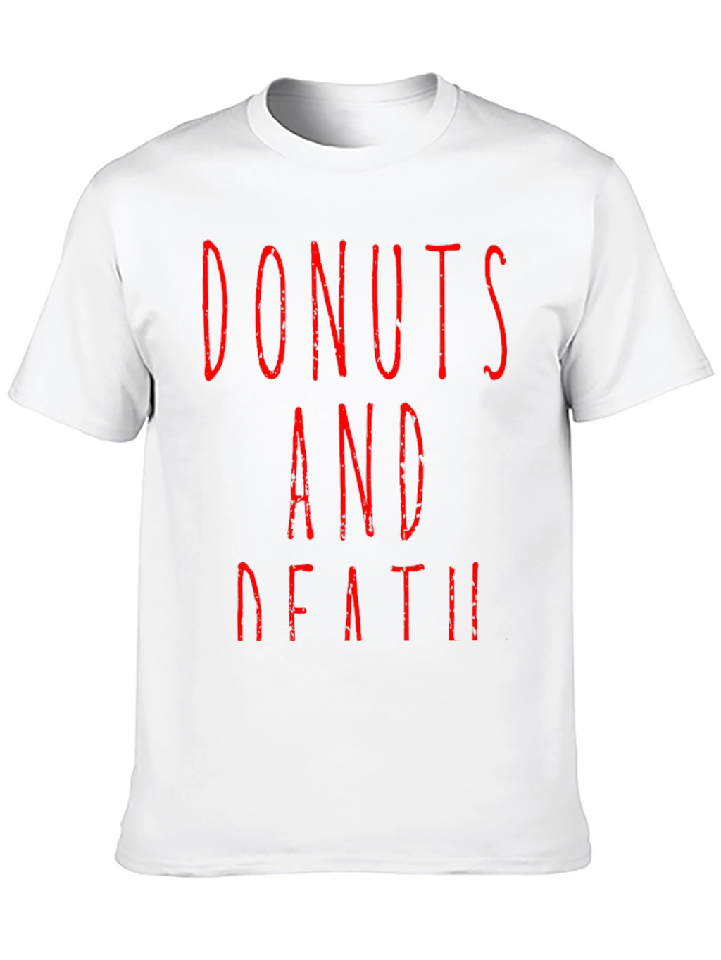 Donuts And Death Graphic Tee - Black T-Shirt