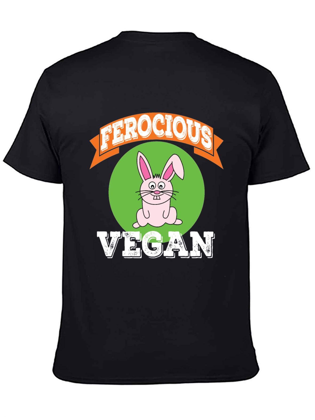Ferocious Vegan Rabbit Graphic Tee