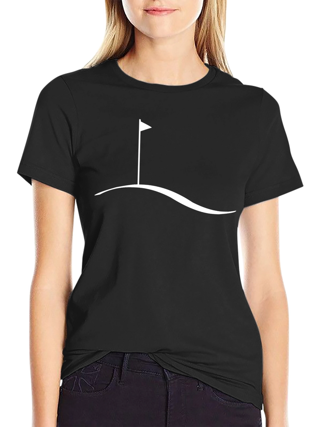 Golf Flag T-Shirt - Minimalist Design