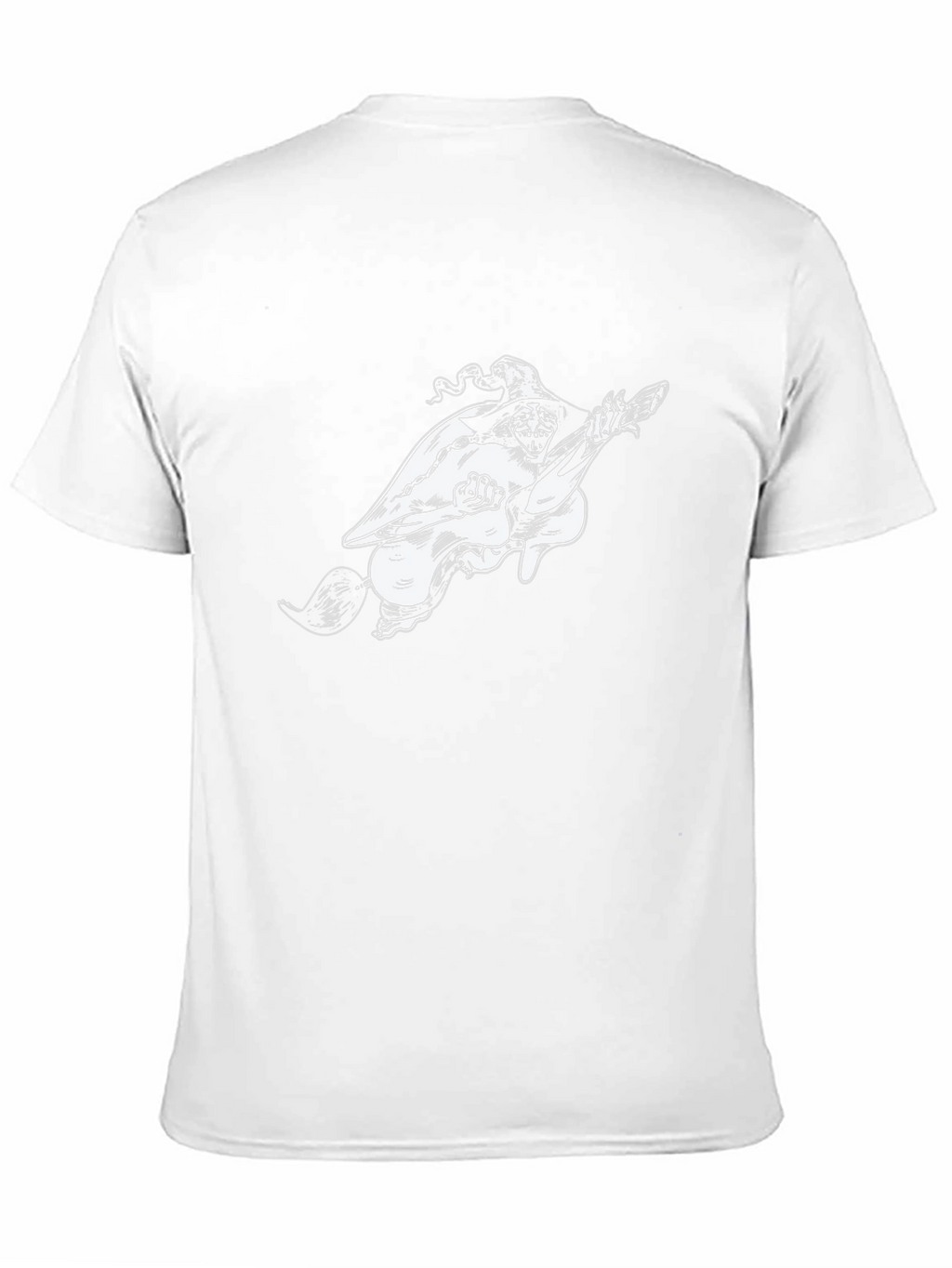 Witch on Broom Black T-Shirt