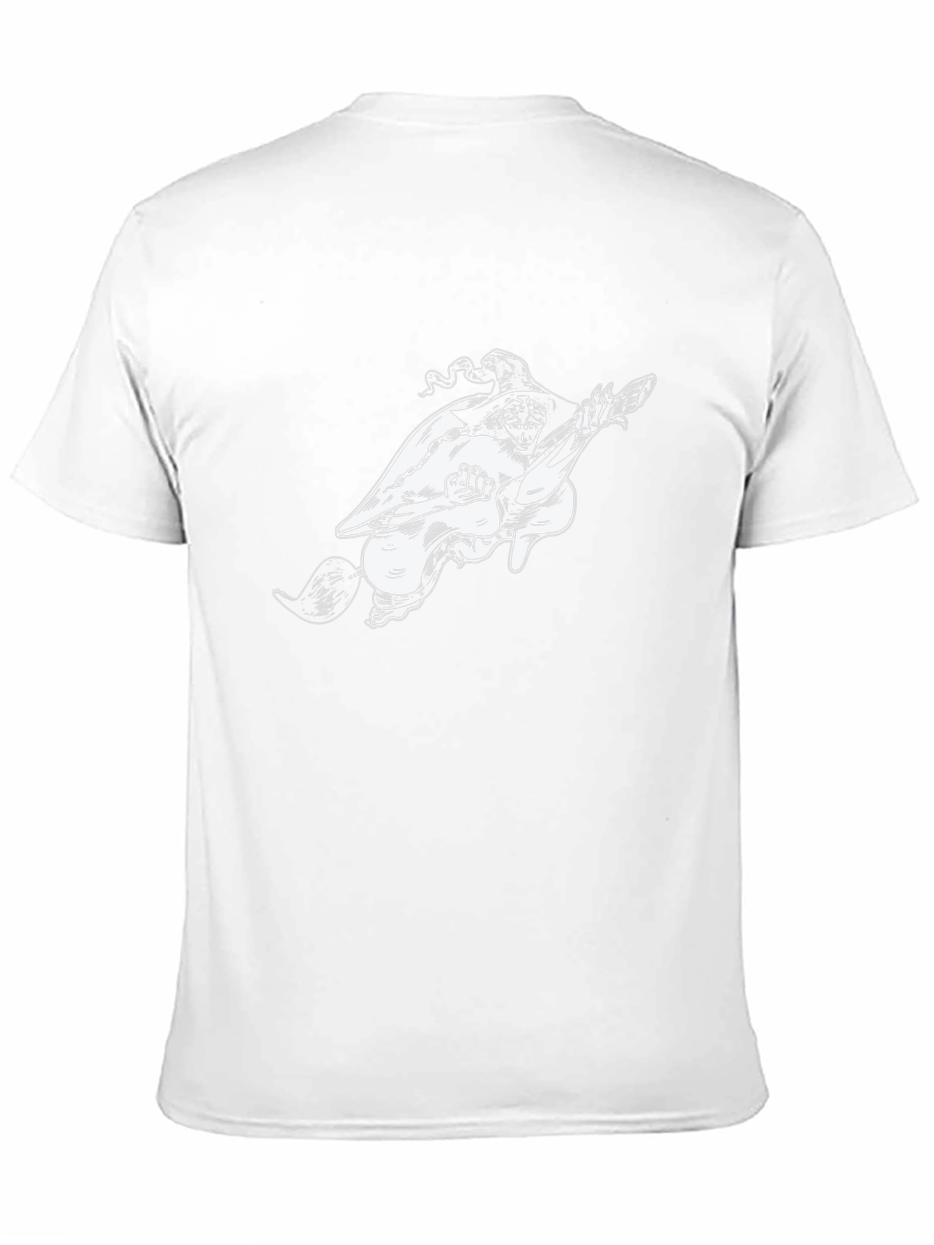Witch on Broom Black T-Shirt