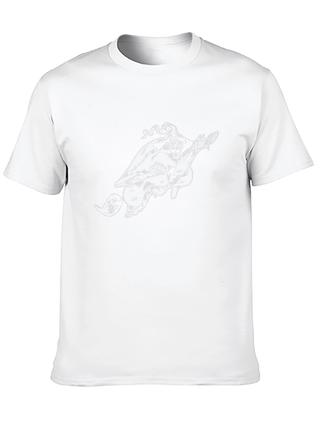 Witch on Broom Black T-Shirt