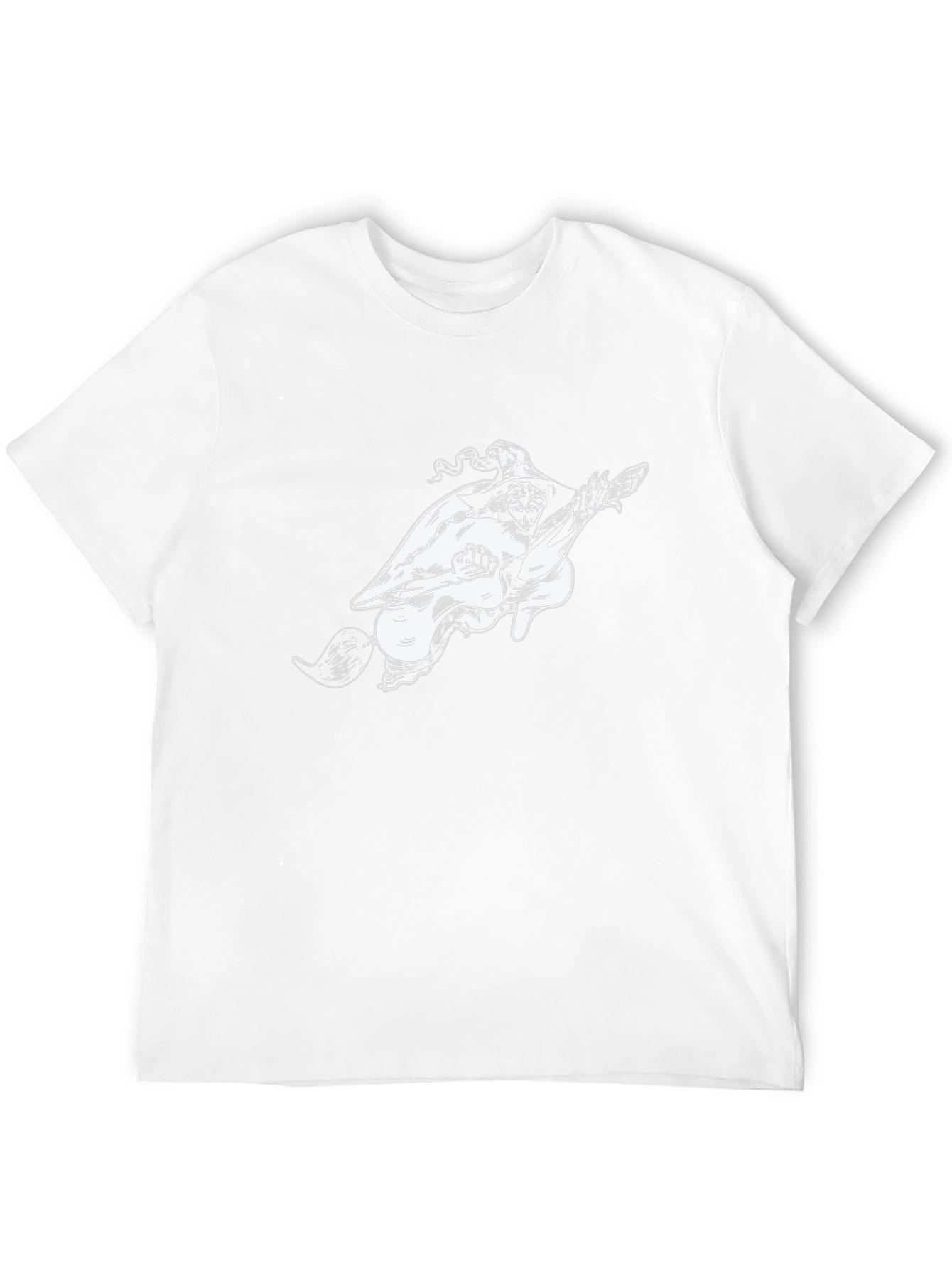 Witch on Broom Black T-Shirt
