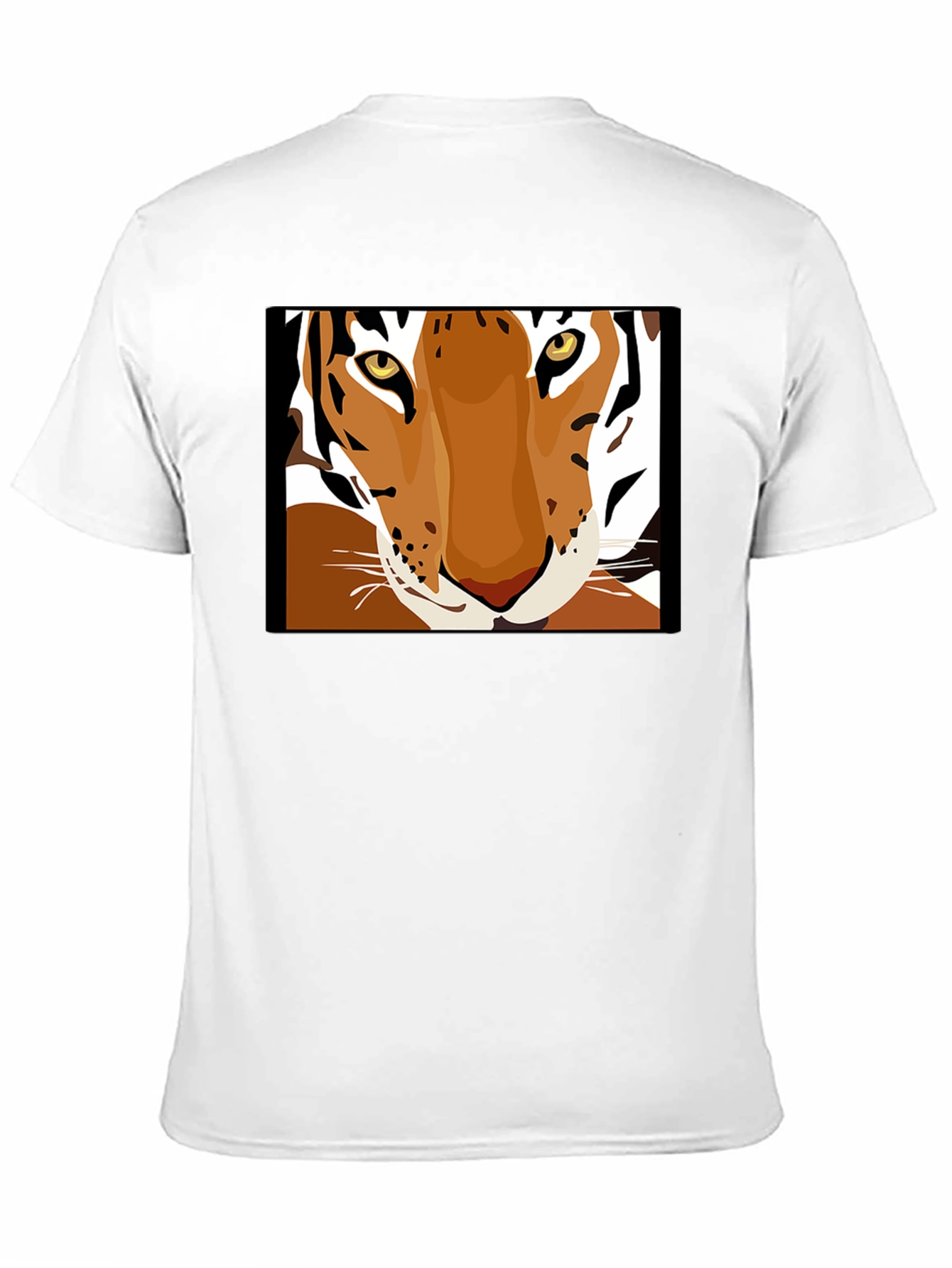 Tiger Face Graphic Tee - Unisex Black T-Shirt