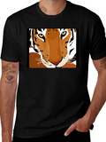 Tiger Face Graphic Tee - Unisex Black T-Shirt