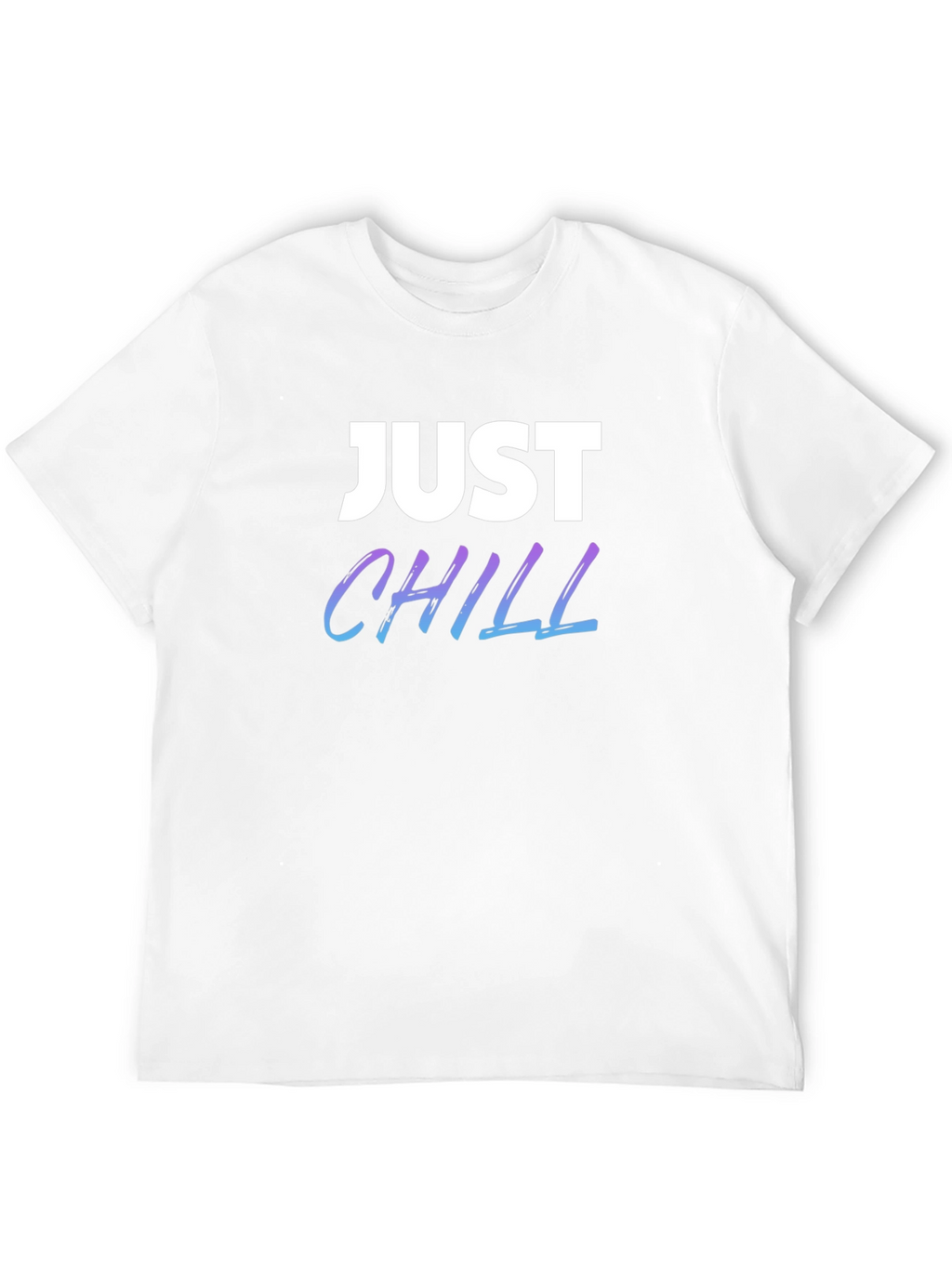 Just Chill Graphic Tee - Black Casual T-Shirt