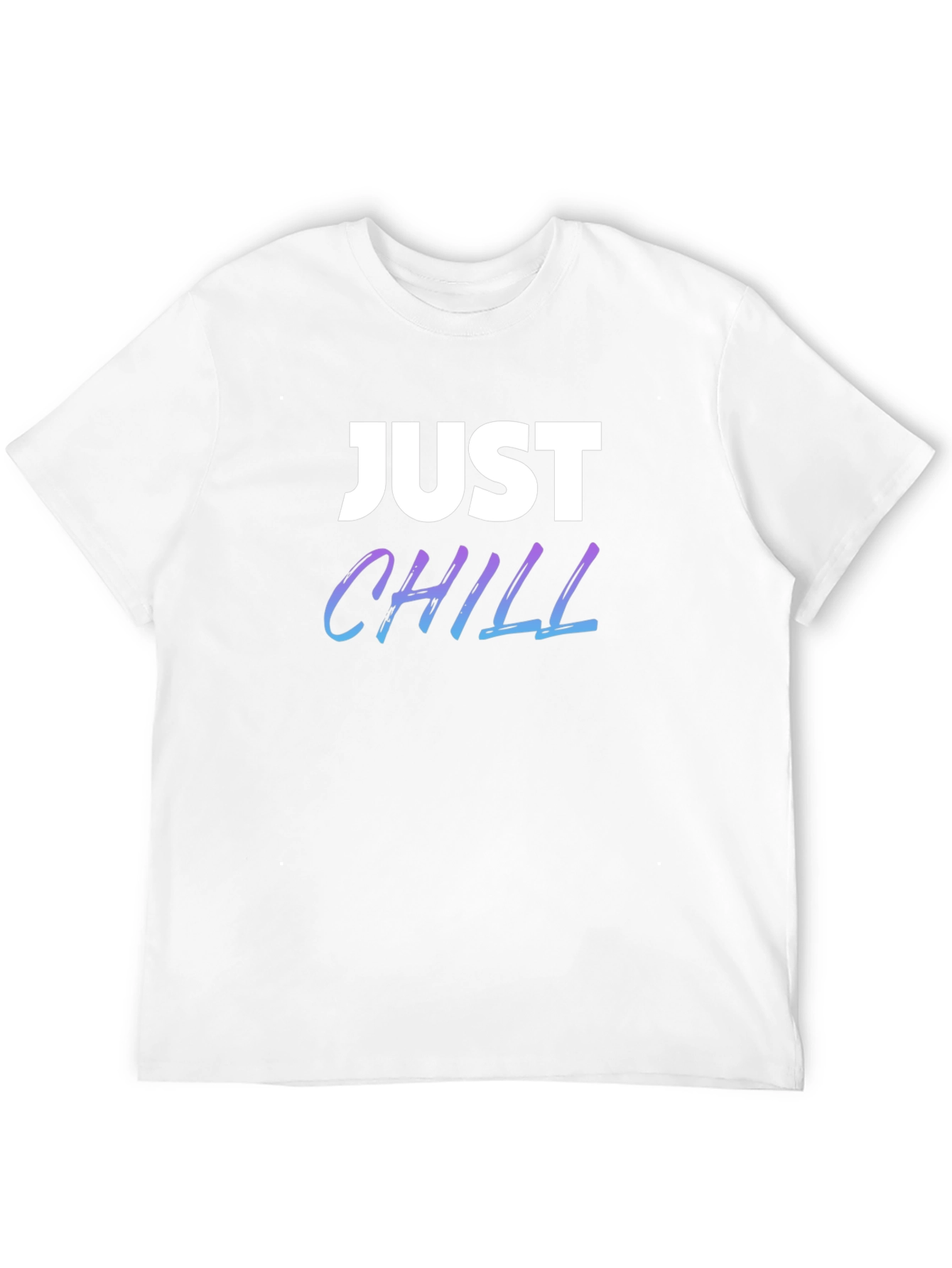 Just Chill Graphic Tee - Black Casual T-Shirt