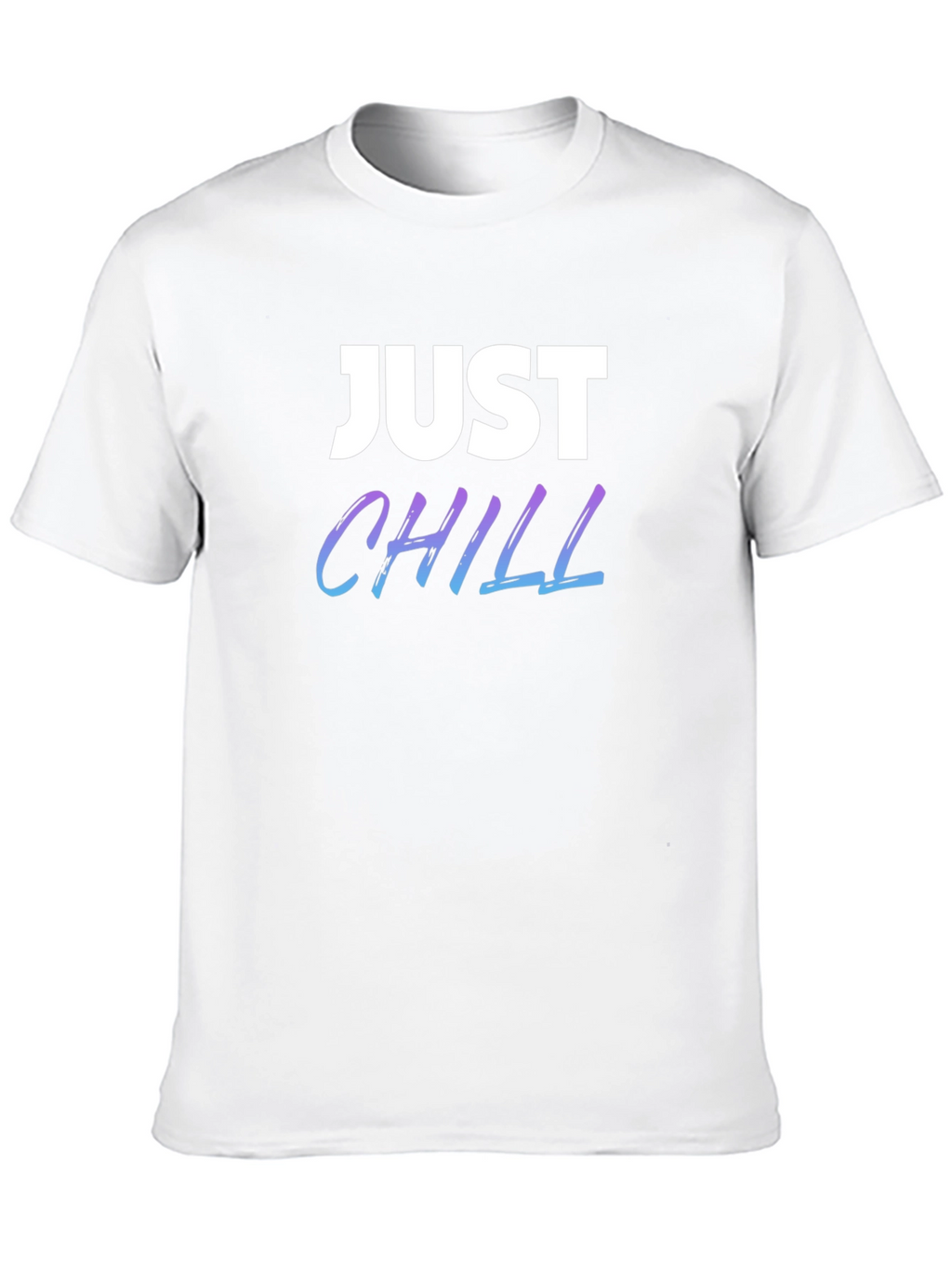 Just Chill Graphic Tee - Black Casual T-Shirt