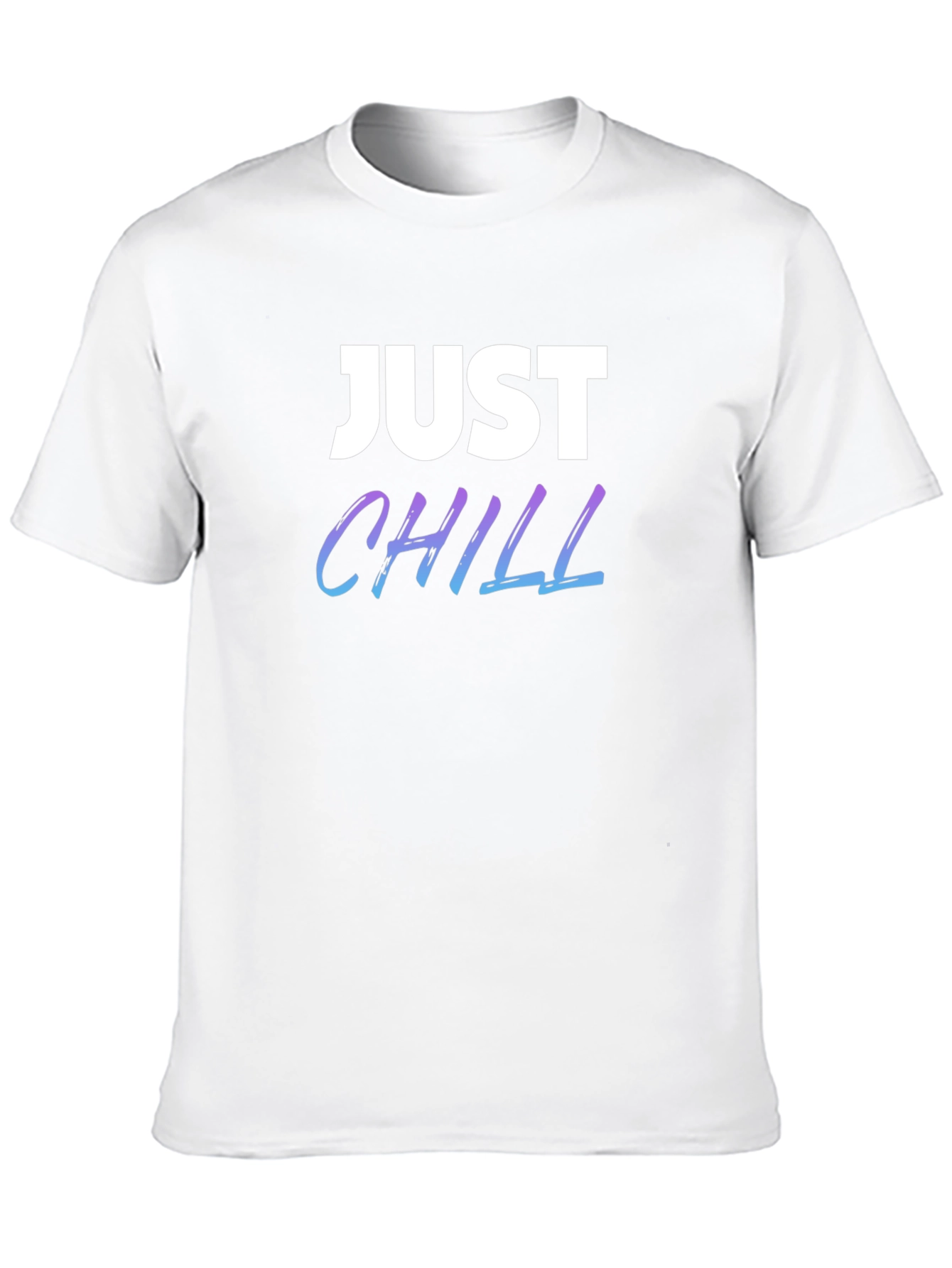 Just Chill Graphic Tee - Black Casual T-Shirt