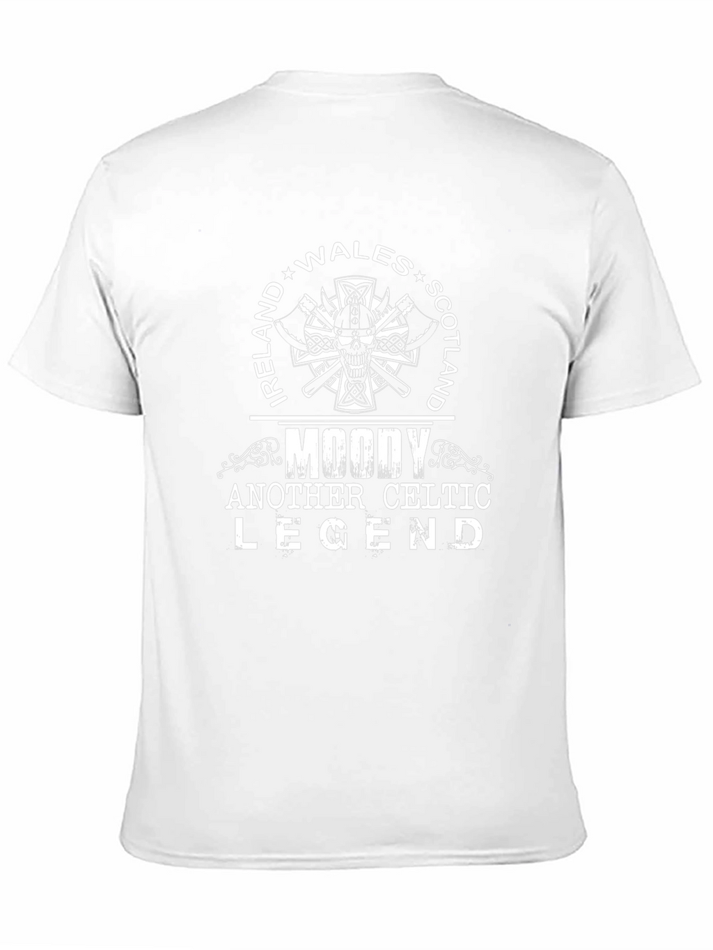 Moody Celtic Legend Ireland Wales Scotland T-Shirt