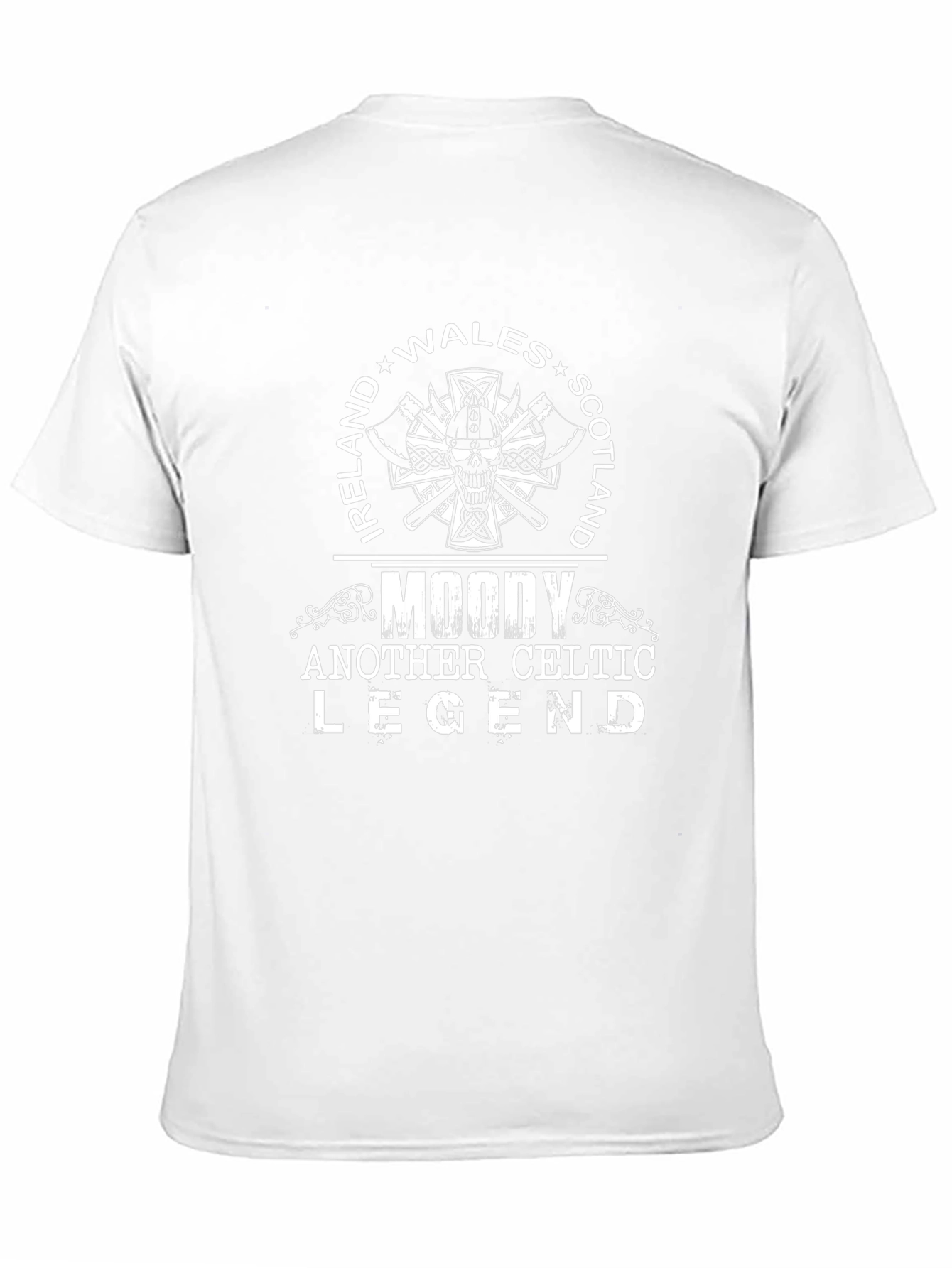 Moody Celtic Legend Ireland Wales Scotland T-Shirt