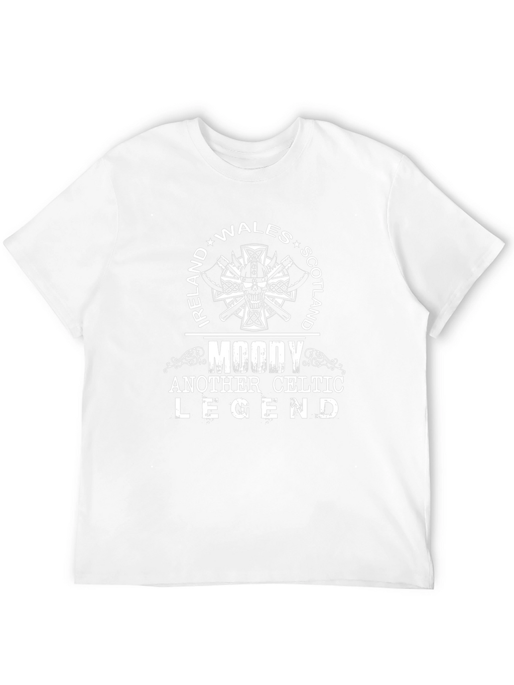 Moody Celtic Legend Ireland Wales Scotland T-Shirt