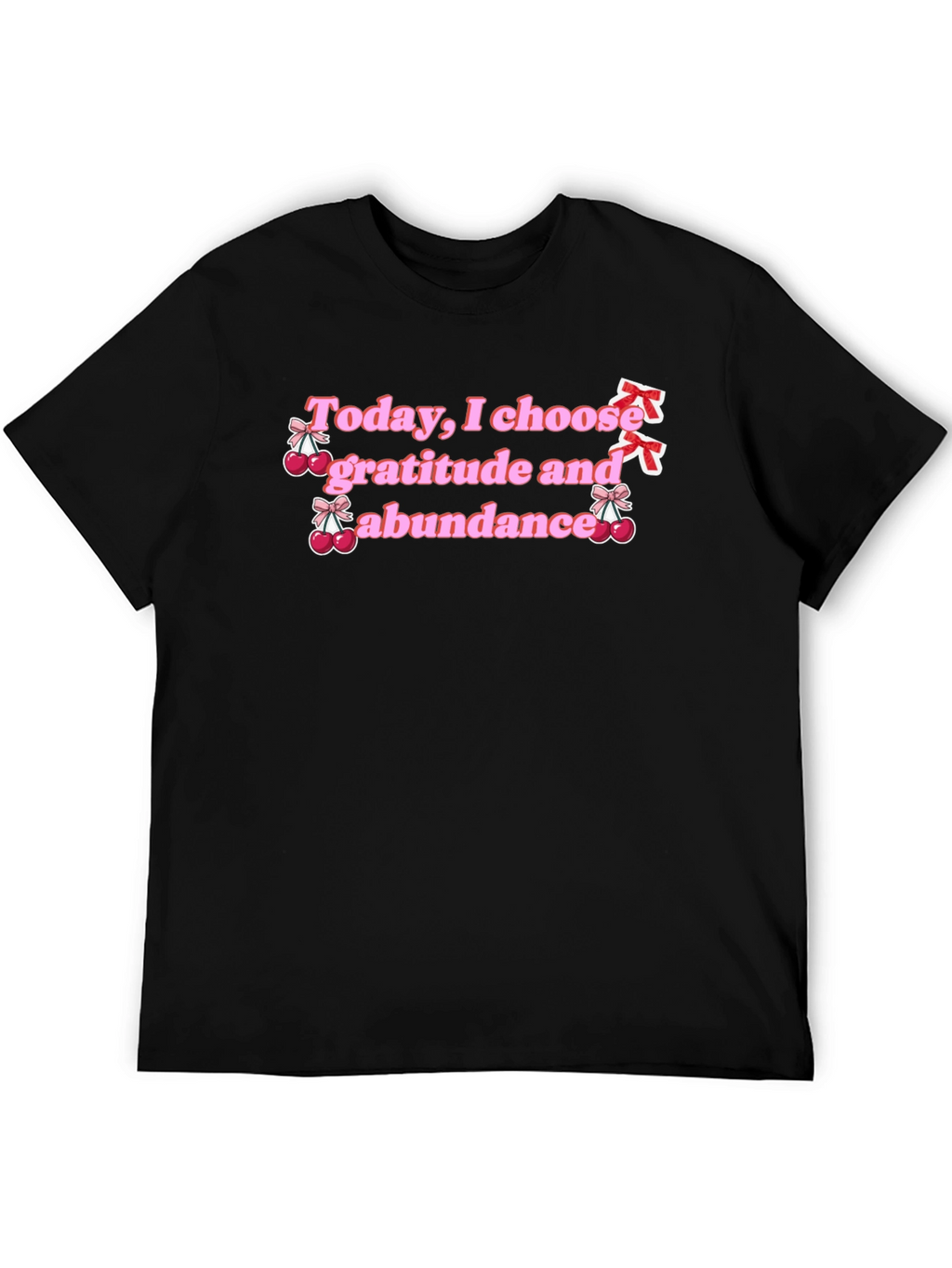Gratitude & Abundance Graphic Tee - Black