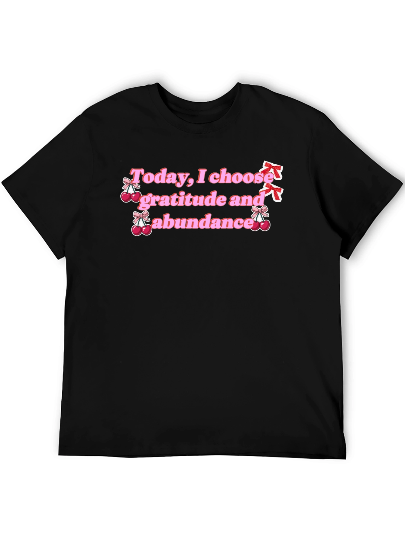 Gratitude & Abundance Graphic Tee - Black