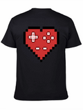 Pixel Heart Controller Graphic T-Shirt