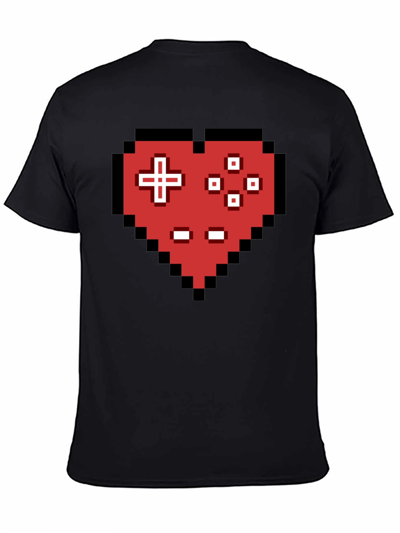 Pixel Heart Controller Graphic T-Shirt